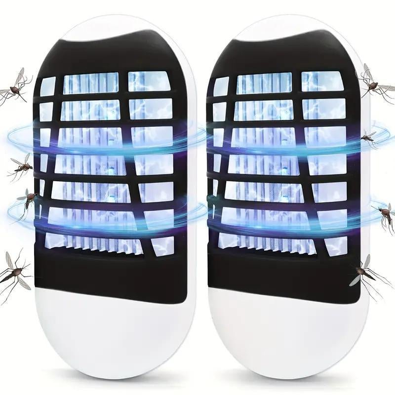 Bug Zapper Indoor Electric Mosquito Killer Lamp with UV LED Light Fly Insects Trap for Home Entryway Balcony Patio Compact Chemical Free Plug Powered US Plug - TechNova
