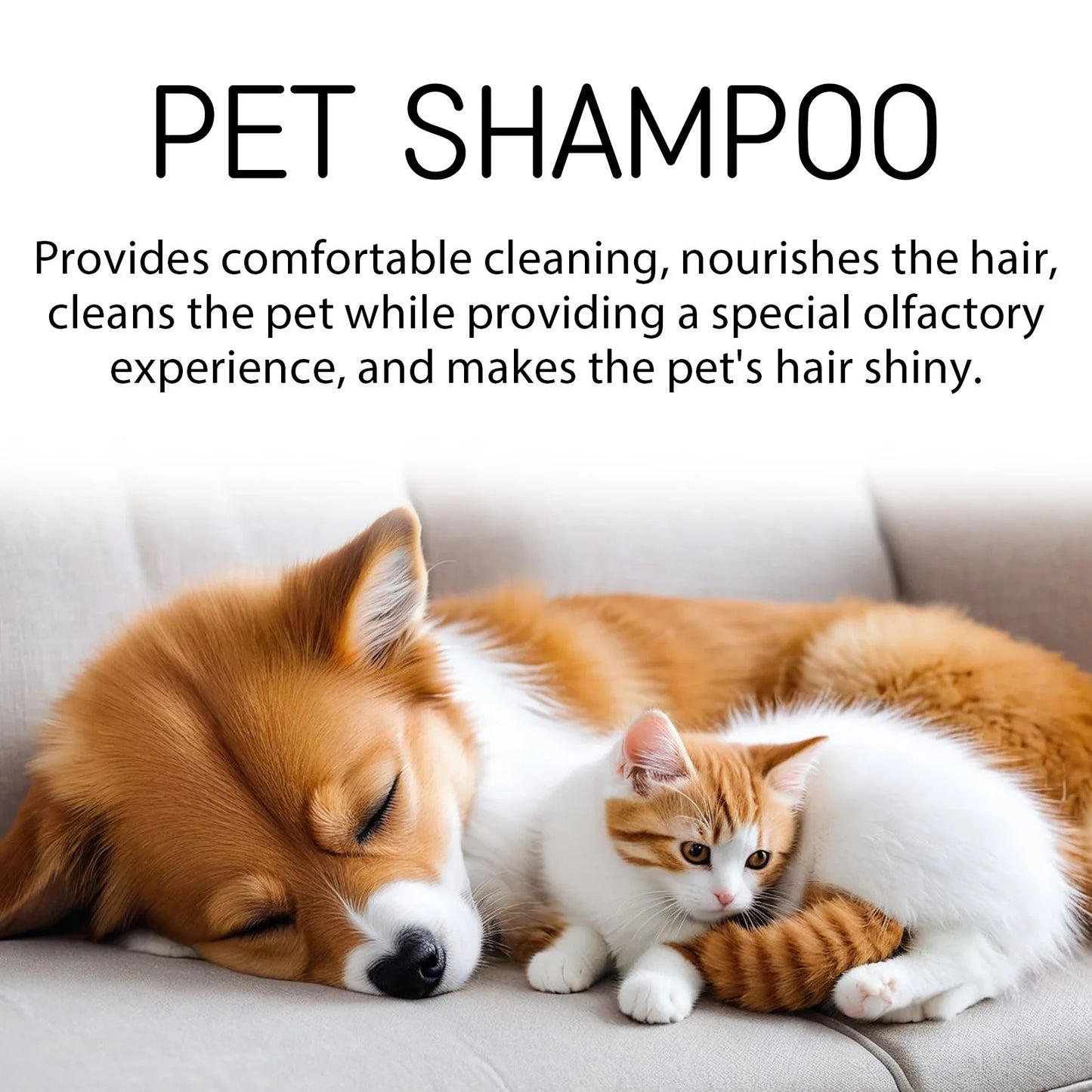 Flea-Killing Pet Shampoo for Dog Grooming - Soften Hair, Deodorize, Reduce Itching - TechNova