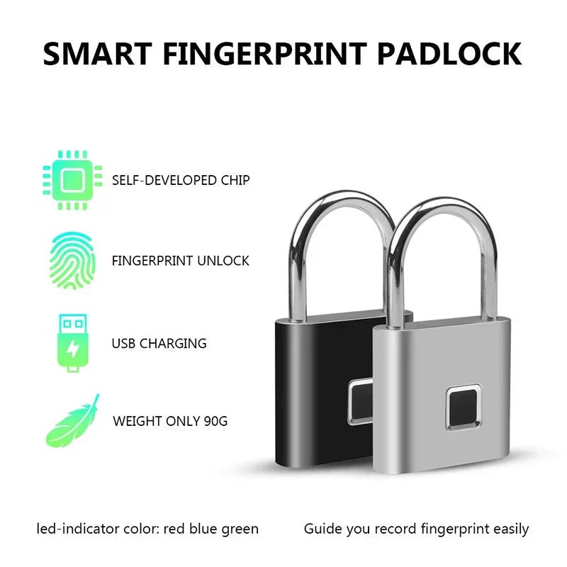 Smart Fingerprint Padlock - TechNova