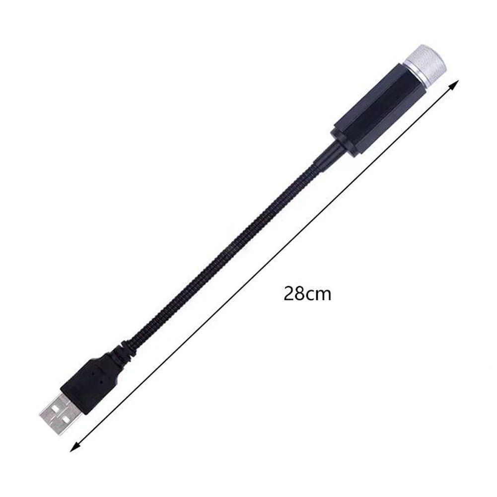 Adjustable USB LED Galaxy Projector Night Light for Car, Ceiling & Bedroom - TechNova