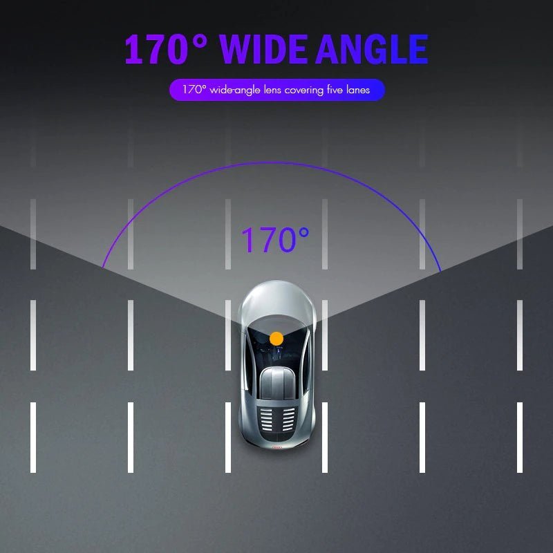 3 in 1 Rear View Dual Camera Full HD Night Vision Car Dash Camera - TechNova