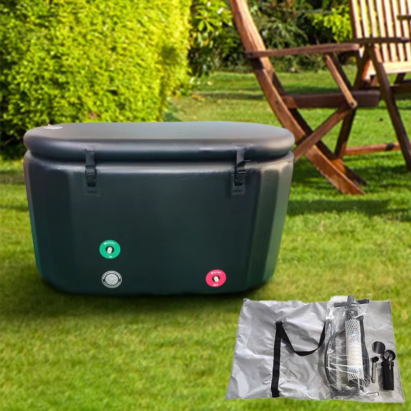 Ice Bath Tub Insulated Ice Cold Plunge Tub Outdoor Portable Ice Bath Pod for Athletes Cold Water Therapy Outdoor Cold Plunge Tub - TechNova