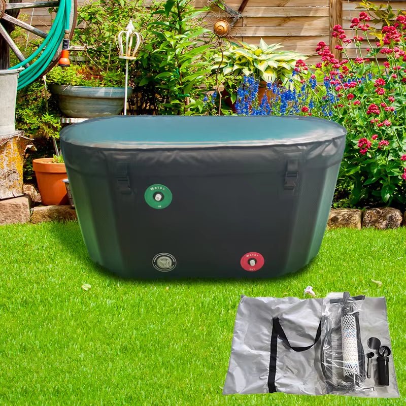 Ice Bath Tub Insulated Ice Cold Plunge Tub Outdoor Portable Ice Bath Pod for Athletes Cold Water Therapy Outdoor Cold Plunge Tub - TechNova