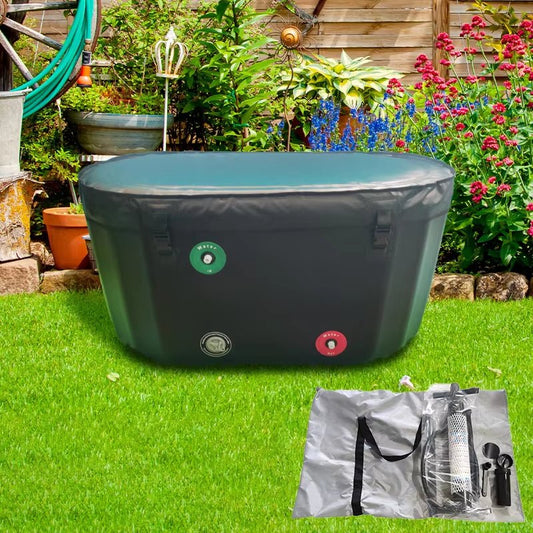 Ice Bath Tub Insulated Ice Cold Plunge Tub Outdoor Portable Ice Bath Pod for Athletes Cold Water Therapy Outdoor Cold Plunge Tub - TechNova