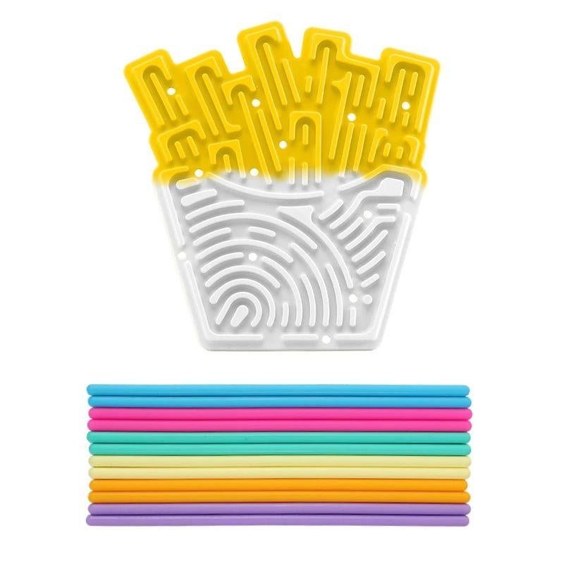 Sensory Activity Board Silicone Pad Early Learning Games Early Education Toys Party Favors for Christmas, Birthday, Halloween, Thanksgiving, School Day Kindergarten Activity Tools Stress Relief Quiet Toys - TechNova