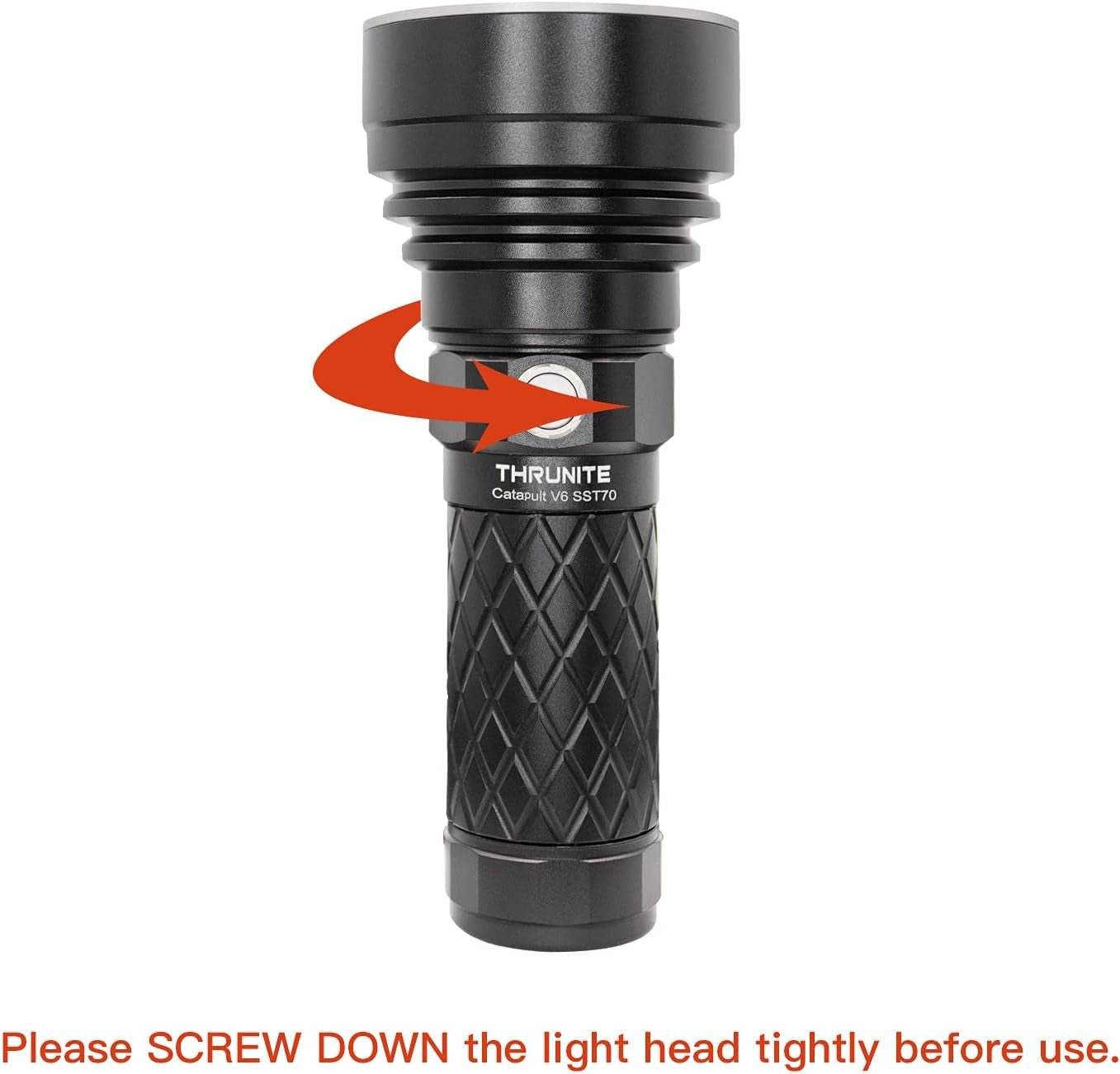 Catapult V6 SST70 USB - C Rechargeable Flashlight, 2836 Lumens, 692M Long Beam Distance, High - Performance LED Searchlight for Tactical, Camping, and Hiking, Black, Cool White - CW - TechNova