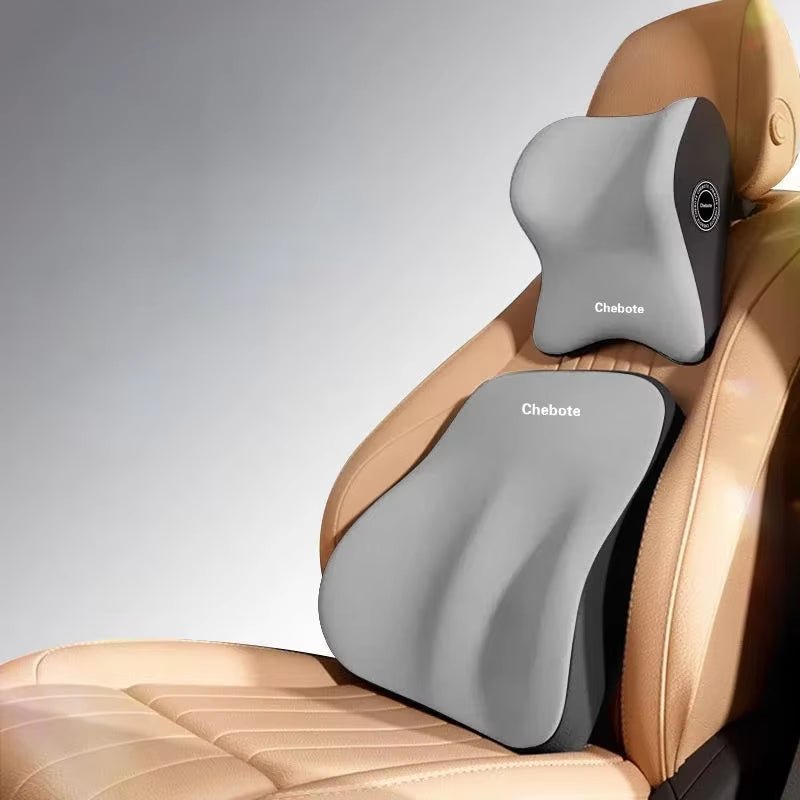 High Quality Memory Cotton Car Neck Pillow Waist Support Pad Headrest Waist Pillow Car - TechNova