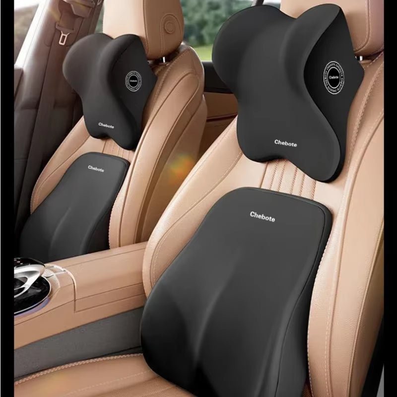 High Quality Memory Cotton Car Neck Pillow Waist Support Pad Headrest Waist Pillow Car - TechNova