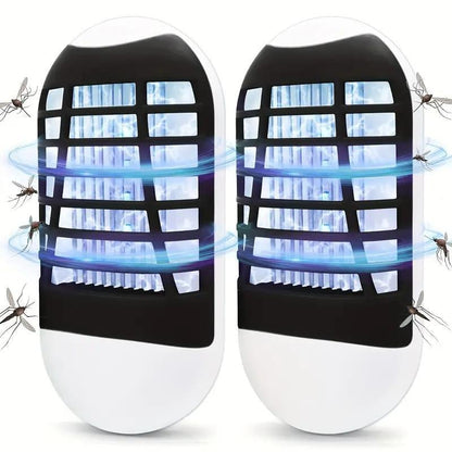 Bug Zapper Indoor Electric Mosquito Killer Lamp with UV LED Light Fly Insects Trap for Home Entryway Balcony Patio Compact Chemical Free Plug Powered US Plug - TechNova