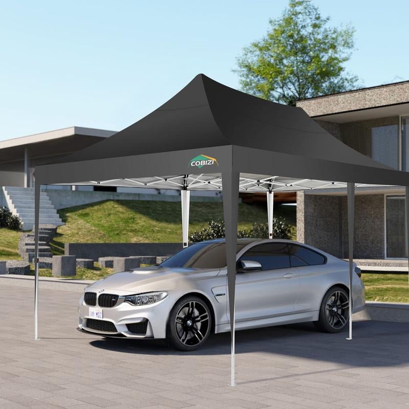 COBIZI 10X20 Pop up Outdoor Commercial Party Tent, Waterproof with 6 Sidewalls, Luxury Camping Tent for Adults,Springtok - TechNova