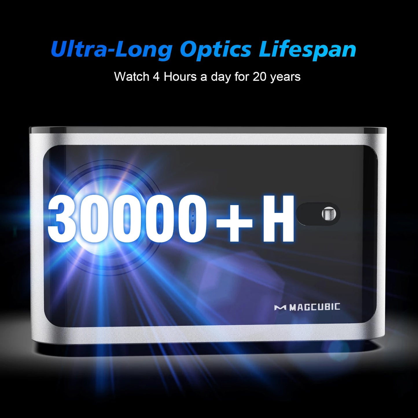 Auto Focus Smart Projector with Android 11, 4K Resolution, 580 ANSI Lumens, Wi - Fi 6, Bluetooth 5.0, Allwinner H713, Voice Control for Home Cinema Theater - Model HY350 - TechNova