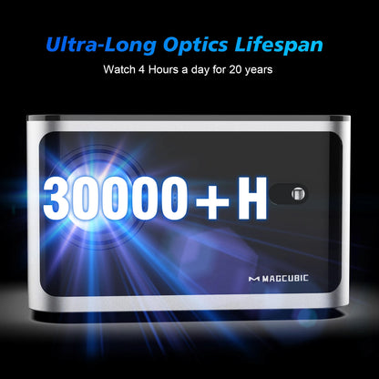 Auto Focus Smart Projector with Android 11, 4K Resolution, 580 ANSI Lumens, Wi - Fi 6, Bluetooth 5.0, Allwinner H713, Voice Control for Home Cinema Theater - Model HY350 - TechNova