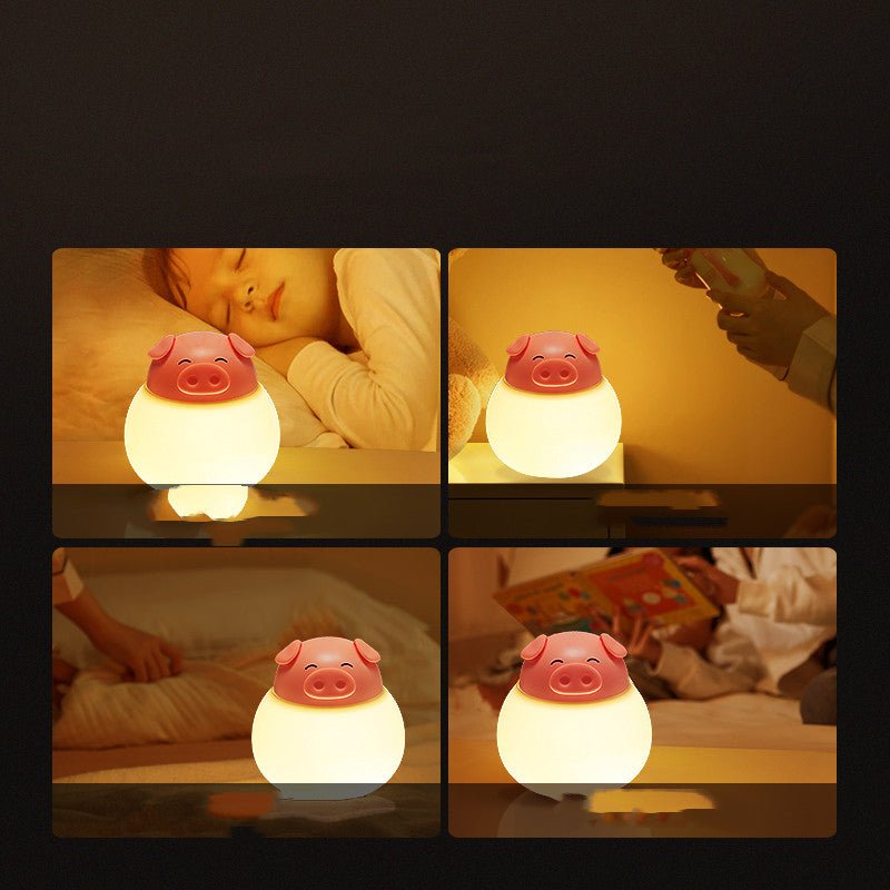 Pig Silicone Pat Lamp Bedroom Table Lamp Bedside Lamp - TechNova