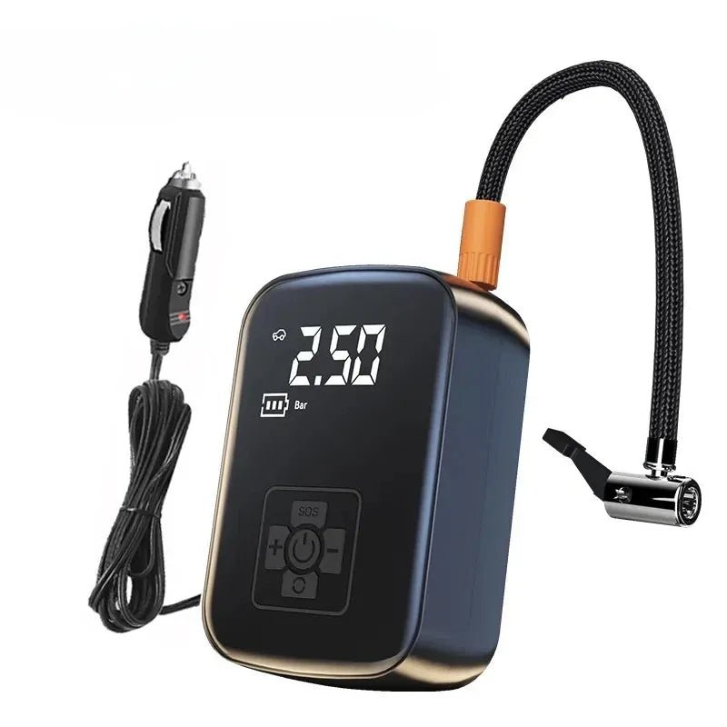LEIBOO Wireless Electric Tire Inflator Pump with Digital Display - Portable Air Compressor - TechNova