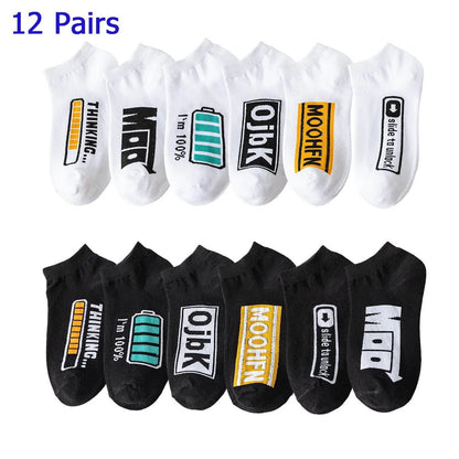 8 Pairs Women/Men Boat Socks Invisible Low Cut Silicone Non - Slip Summer No - Show Ankle Socks Solid Color Casual Breathable - TechNova