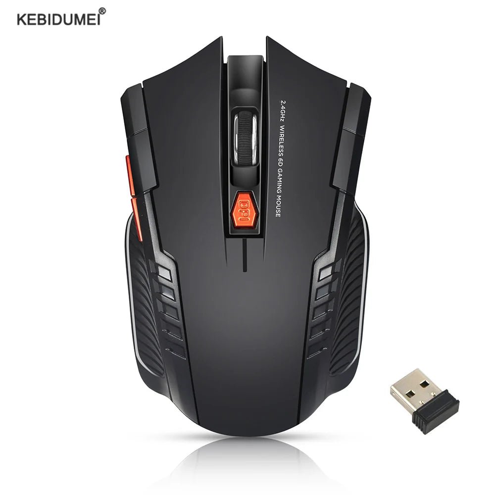 2.4Ghz Wireless Mouse with USB Receiver 2.4G Gaming Mouse 6D Optical Wireless Mouses USB Right Scroll Mice for Laptop PC Gamer - TechNova