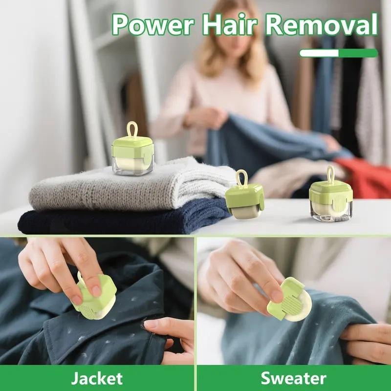 2 - Pack Reusable Mini Lint Rollers – Washable Sticky Removers for Pet Hair, Portable for Clothes, Travel & Household - TechNova