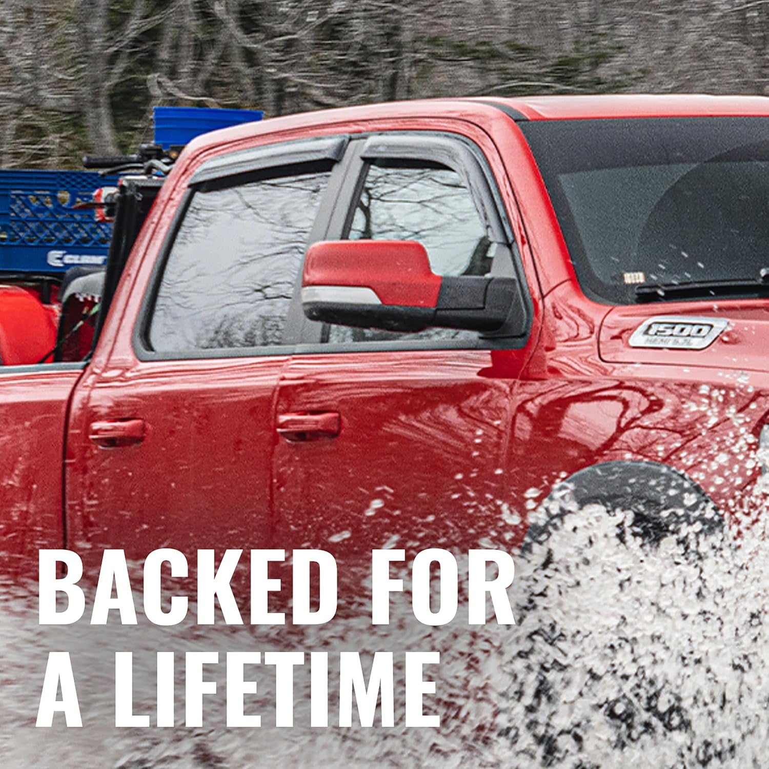 [] outside Mount Rain Guards for 2008 - 2020 Dodge Journey | Window Vent Visors, 4 Pcs. - Smoke | 94072 - TechNova