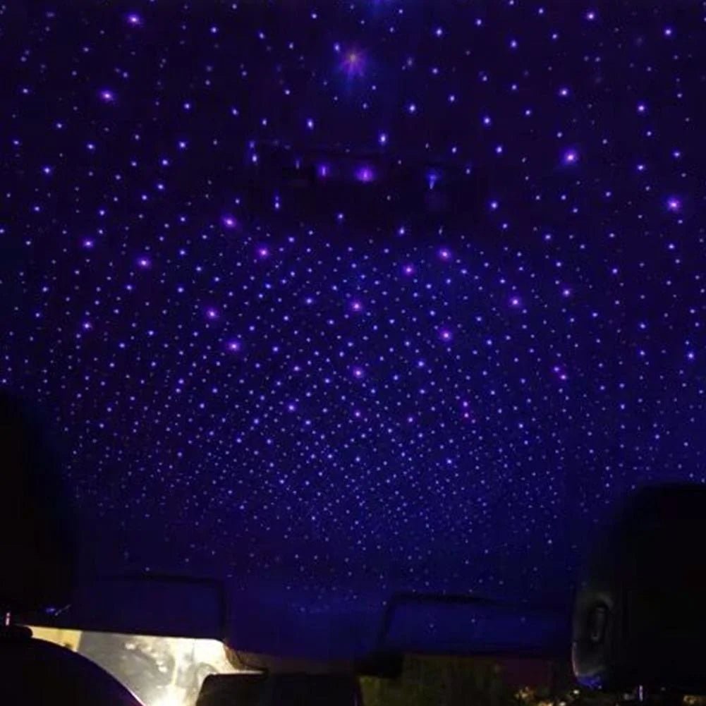 Adjustable USB LED Galaxy Projector Night Light for Car, Ceiling & Bedroom - TechNova