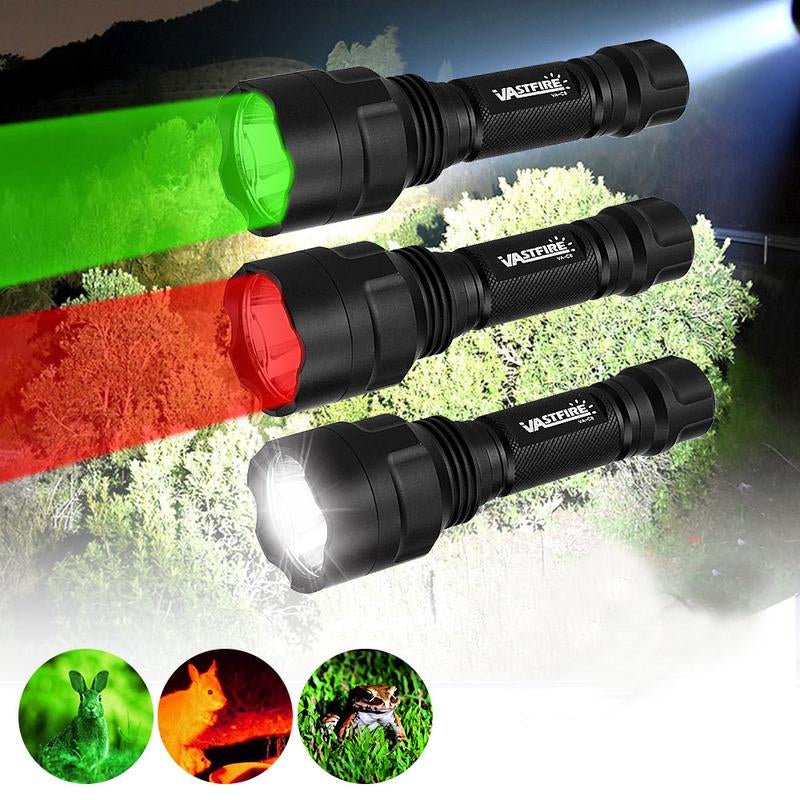 VASTFIRE C8 Series LED Flashlight Gift Set, Available with Pressure Switch for Emergency Lighting, Camping, Long Distance Night Observation Gift for Husband and Father. - TechNova