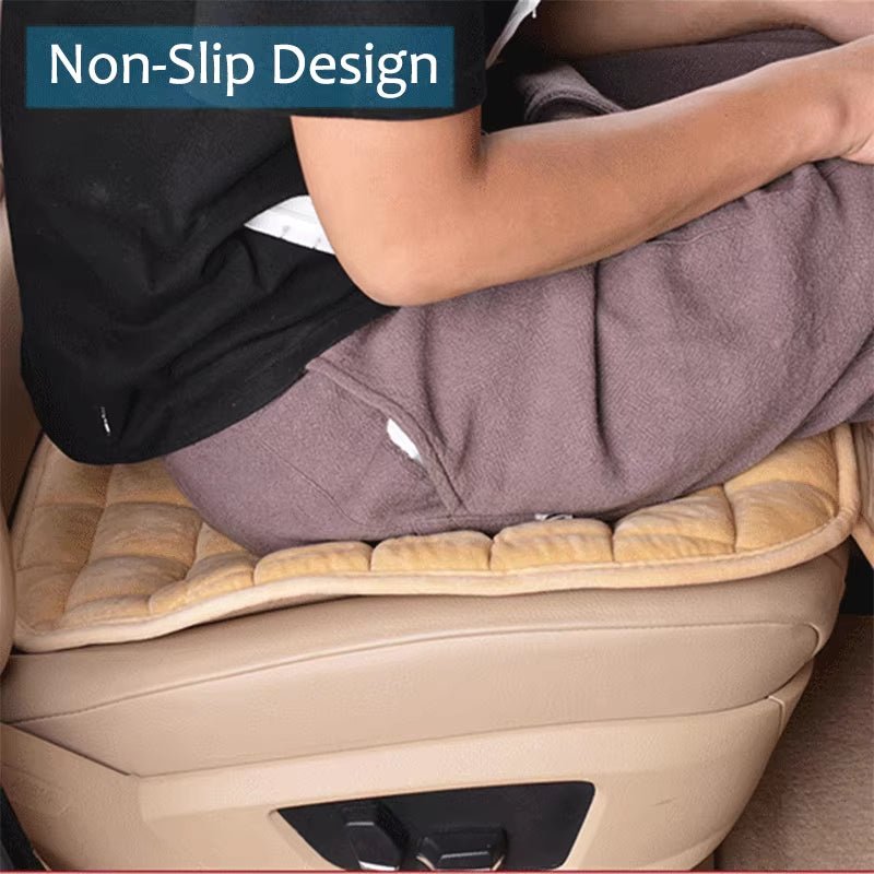 Winter Plush Car Seat Cover Warm Soft Auto Seat Cushion anti Slip Chair Protector Pad Universal for Most Car Models - TechNova