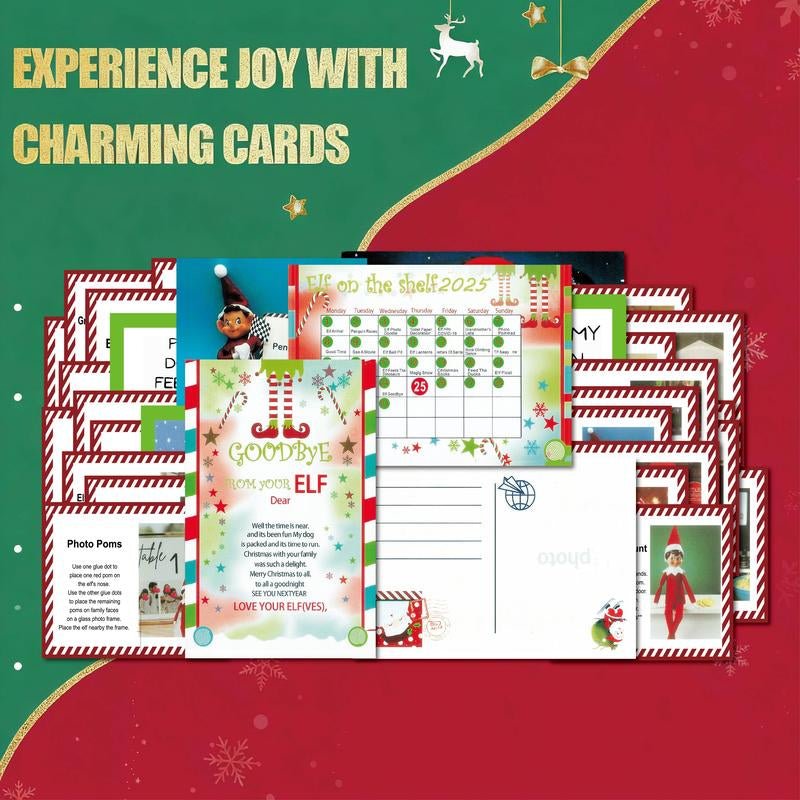 2025 Magical Christmas Elf Kit: Countdown to Christmas with 24 Days of Enchanting Elf Adventures & Decorations - TechNova