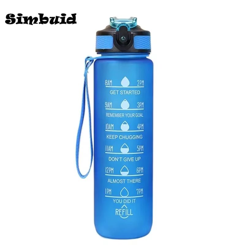 Pretty Portable 1L Leakproof Gym Water Bottle for Travel & Fitness - TechNova