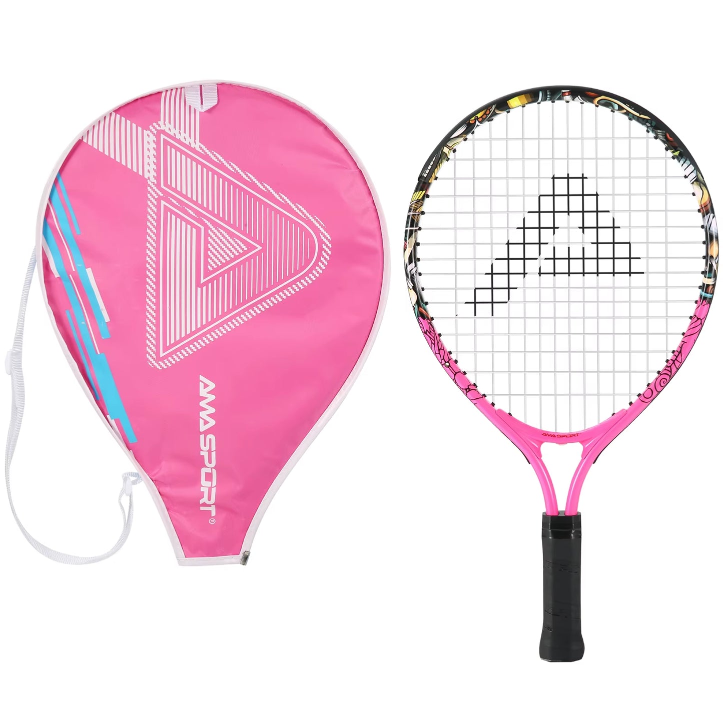 Tennis Rackets for Kids Aluminum Alloy 17'' with Cover Bag for Beginner Junior Children Tennis Racquet - TechNova