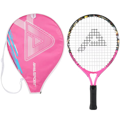 Tennis Rackets for Kids Aluminum Alloy 17'' with Cover Bag for Beginner Junior Children Tennis Racquet - TechNova