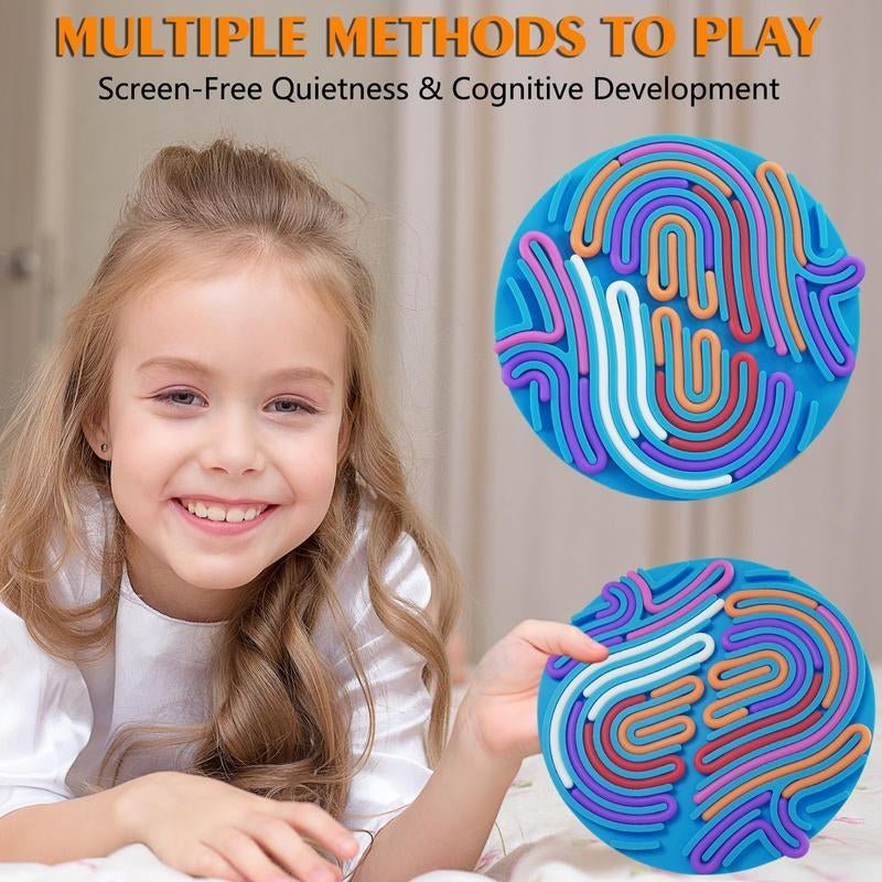 Sensory Activity Board Silicone Pad Early Learning Games Early Education Toys Party Favors for Christmas, Birthday, Halloween, Thanksgiving, School Day Kindergarten Activity Tools Stress Relief Quiet Toys - TechNova