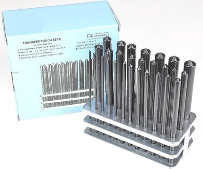 8600 - 0041 28 Piece Transfer Punch Set, 3/32" - 1/2" - TechNova