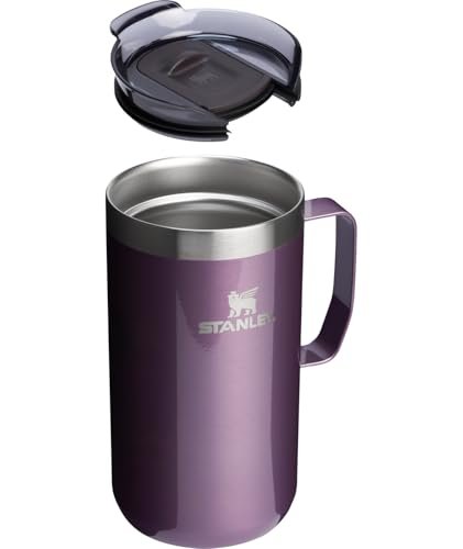 STANLEY Everyday Camp Mug | Drink Through Lid | Cup for Coffee, Tea and Drinks | Insulated Stainless Steel Coffee Mug | BPA - Free - TechNova