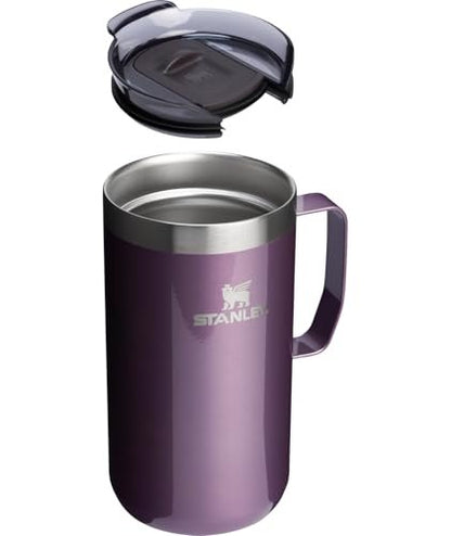 STANLEY Everyday Camp Mug | Drink Through Lid | Cup for Coffee, Tea and Drinks | Insulated Stainless Steel Coffee Mug | BPA - Free - TechNova