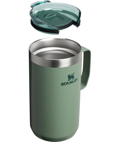 STANLEY Everyday Camp Mug | Drink Through Lid | Cup for Coffee, Tea and Drinks | Insulated Stainless Steel Coffee Mug | BPA - Free - TechNova