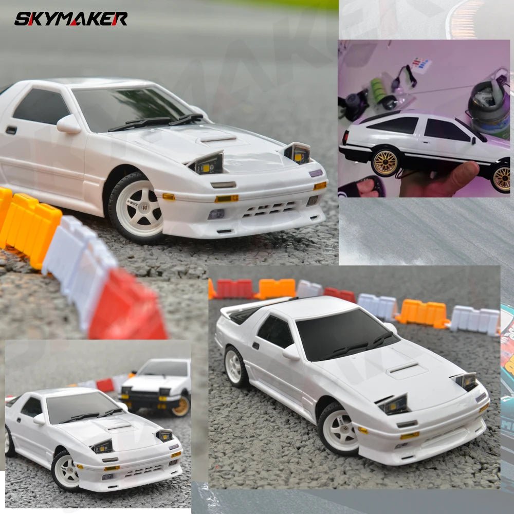 AE86 Model LD1801 RX-7 FC LD1802 1:18 RC Drift Car 1/18 2.4G Remote Control ESP Gyroscope LED Mini RC Racing Car  - TechNova