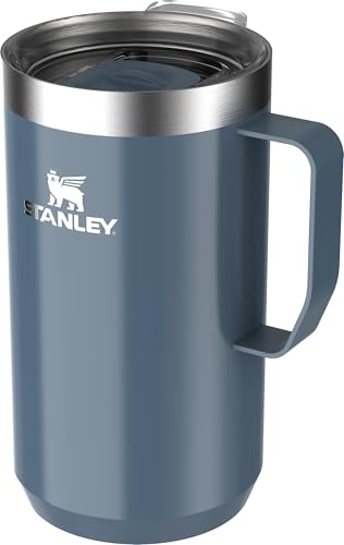 STANLEY Everyday Camp Mug | Drink Through Lid | Cup for Coffee, Tea and Drinks | Insulated Stainless Steel Coffee Mug | BPA - Free - TechNova