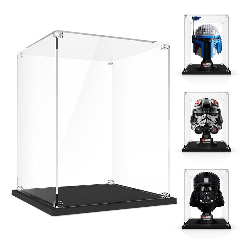 Display Case for Star - Wars Helmet, Display Box Compatible with Helmet 75429 76285 75349 75328 75304 75351 75327 76187 76182 76199 - TechNova