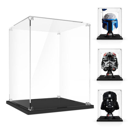 Display Case for Star - Wars Helmet, Display Box Compatible with Helmet 75429 76285 75349 75328 75304 75351 75327 76187 76182 76199 - TechNova