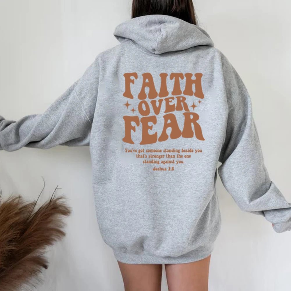 Christian Faith Sweatshirt - Trendy Religious Hoodie for Women - TechNova