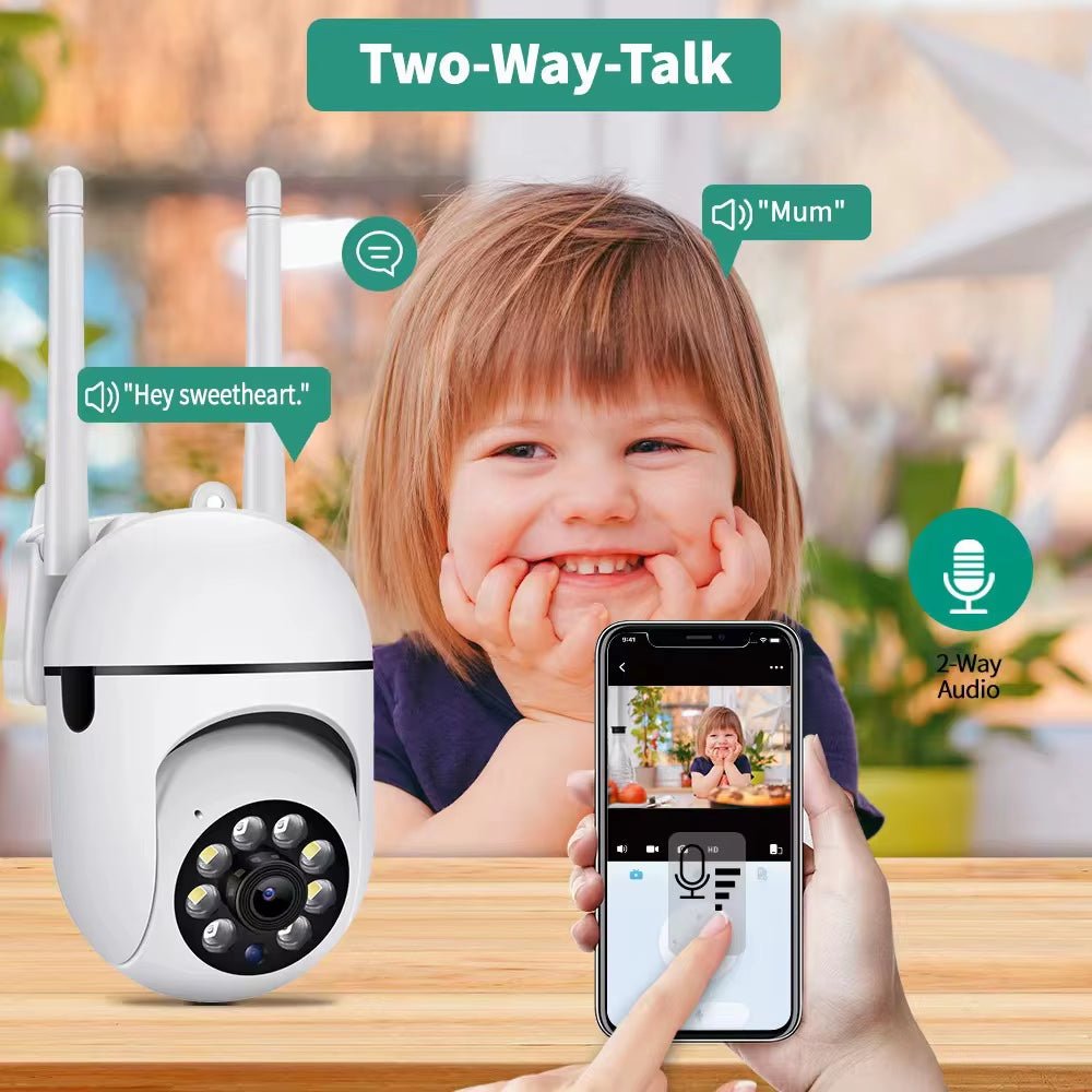 3MP IP Wifi Camera Baby Monitor Indoor Security Camera with Phone App 2 - Way Audio, Infrared Night Vision 2.4 Ghz - TechNova