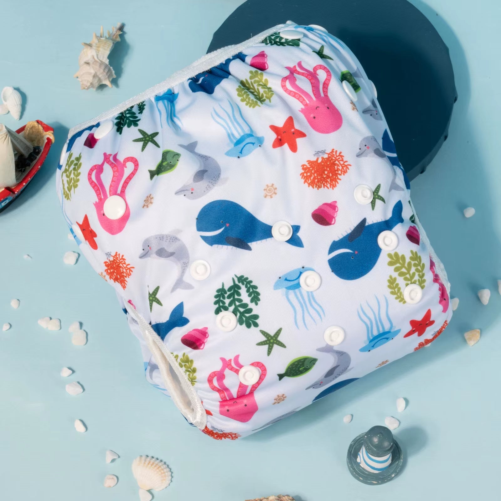 U Pick Big Size Swim Diaper Swimsuit Cool Fashion Reusable Swim Nappy for Babies 0 - 3 Years Old - TechNova