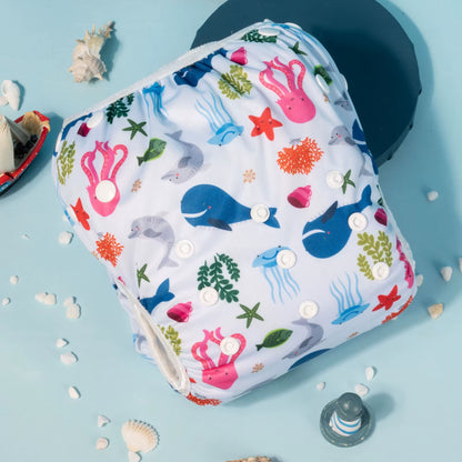 U Pick Big Size Swim Diaper Swimsuit Cool Fashion Reusable Swim Nappy for Babies 0 - 3 Years Old - TechNova