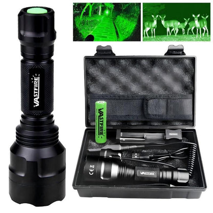 VASTFIRE C8 Series LED Flashlight Gift Set, Available with Pressure Switch for Emergency Lighting, Camping, Long Distance Night Observation Gift for Husband and Father. - TechNova