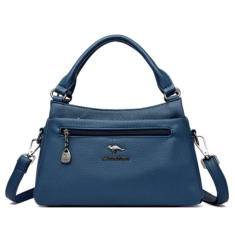 Luxury 100% Top Layer Cowhide Handbag Solid Color Designer Brand Women'S Crossbody Bags Exquisite Hardware LOGO Shoulder Bags - TechNova