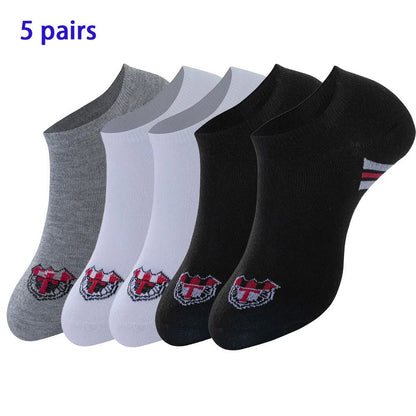 8 Pairs Women/Men Boat Socks Invisible Low Cut Silicone Non - Slip Summer No - Show Ankle Socks Solid Color Casual Breathable - TechNova