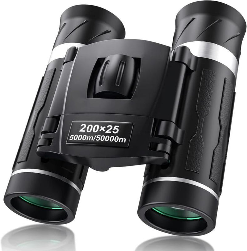 200X25 Compact Binoculars for Adults and Kids, High Powered Mini Pocket Binoculars, Waterproof Small Binocular for Bird Watching, Hunting, Concert, Theater, Opera, Traveling, Sightseeing - TechNova