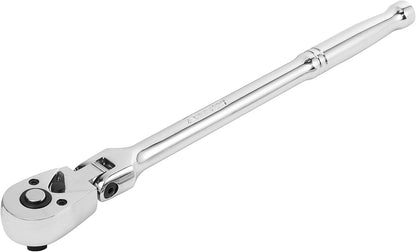 Premium Chrome Vanadium Steel Flex Head Ratchet - Quick Release Design - 3/8-Inch Drive - TechNova