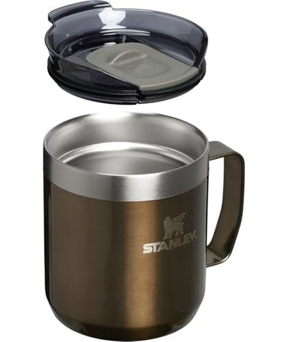 STANLEY Everyday Camp Mug | Drink Through Lid | Cup for Coffee, Tea and Drinks | Insulated Stainless Steel Coffee Mug | BPA - Free - TechNova