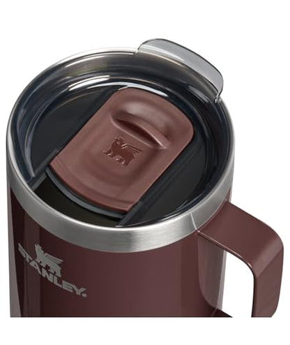 STANLEY Everyday Camp Mug | Drink Through Lid | Cup for Coffee, Tea and Drinks | Insulated Stainless Steel Coffee Mug | BPA - Free - TechNova