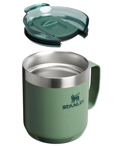 STANLEY Everyday Camp Mug | Drink Through Lid | Cup for Coffee, Tea and Drinks | Insulated Stainless Steel Coffee Mug | BPA - Free - TechNova